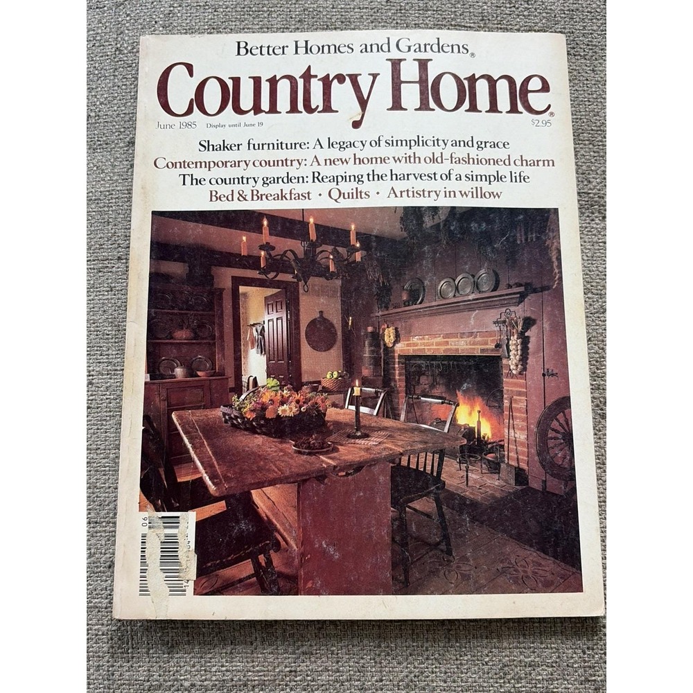 80s Vintage Better Homes & Gardens COUNTRY HOME Cottage Core Magazine Furniture